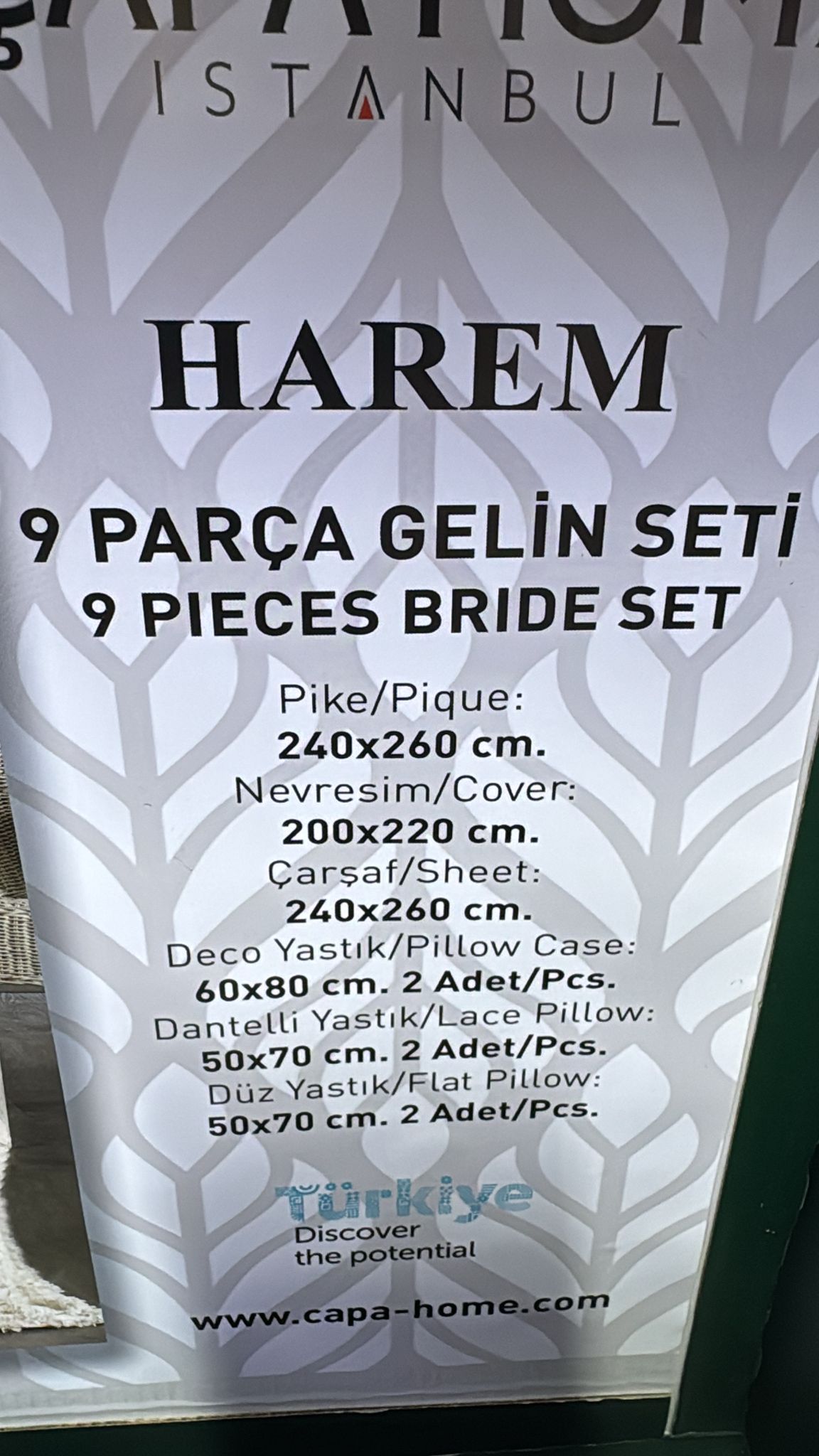 9 PARÇA GELİN YATAK ÖRTÜSÜ